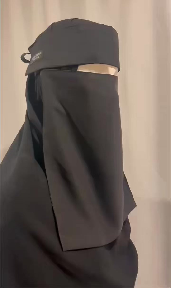 Makeup eating niqab